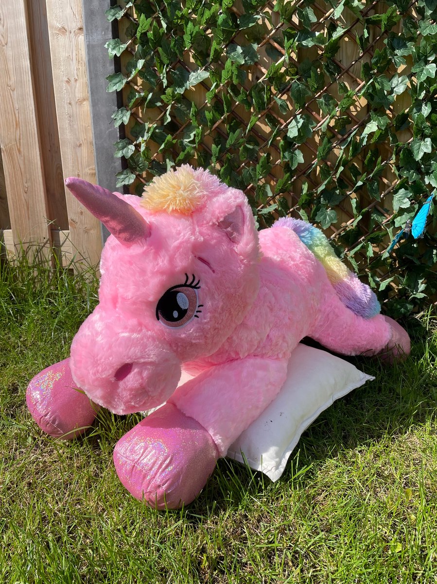 XXL Unicorn | Eenhoorn | Paard | Knuffel  |  Pluche | Grote knuffel |